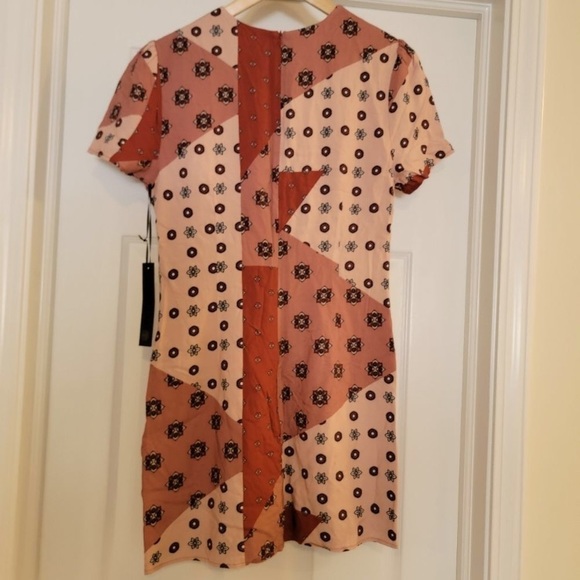 NWT House of Harlow 1960 x REVOLVE Delphine Dress in Rose Patchwork Sz Med / 4 - Picture 5 of 7